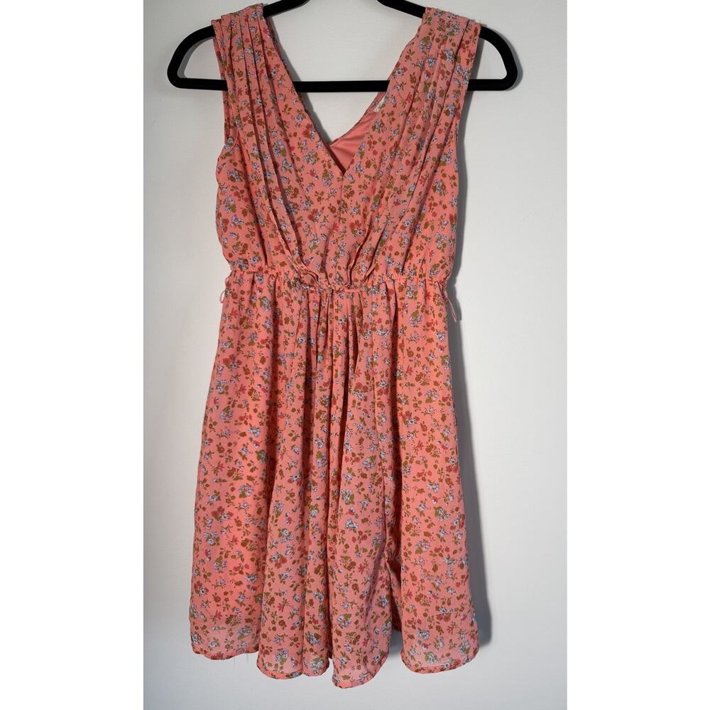 Rachel Chloe Floral Knee Length A-Line Dress Size M Summer Spring Preppy